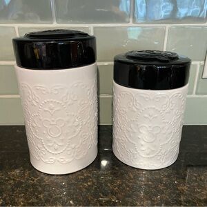 Vintage Disney Parks Mickey Mouse Canister Set - Large/Medium, small separate